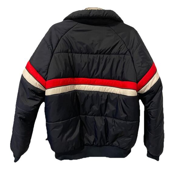 Sno Rags Unisex Size L Navy Red And White Winter Ski Full Zip Jacket-Vintage - Picture 2 of 9